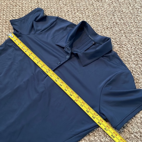 Women’s Adidas PrimeGreen Golf Polo Navy Blue Short Sleeve Shirt Top - Picture 10 of 10
